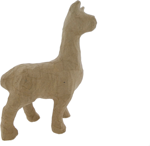Papier-maché Lama 12x6x21 cm