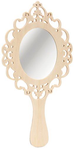 Houten Prinsessenspiegel 40x21x0,10 cm