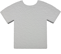 Styropor Voetbalshirt 24x30x3.5cm 