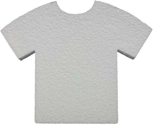 Styropor Voetbalshirt 24x30x3.5cm 