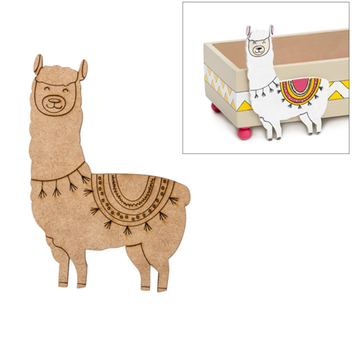 MDF Figuur Lama 10 cm 2 stuks