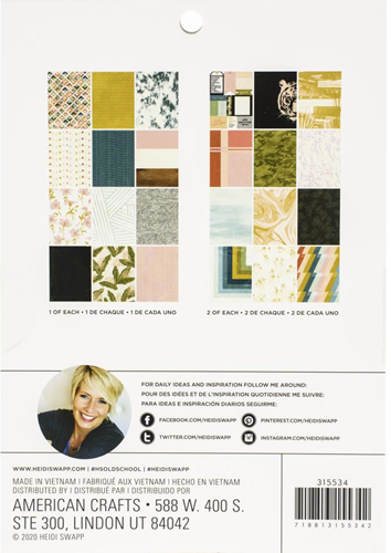 Heidi Swapp Papierblock 15,2x20,3 cm Old School-2