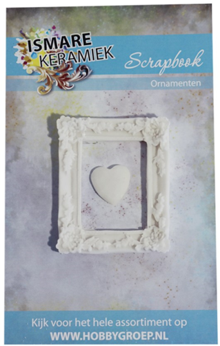 Scrapbook ornaments lijst en hart
