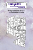 IndigoBlu Rubberen Stempel Gingerbread House A6