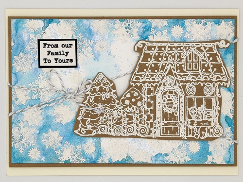 IndigoBlu Rubberen Stempel Gingerbread House A6-2