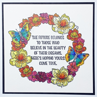 IndigoBlu Gummistempel Little Birdie A5-3