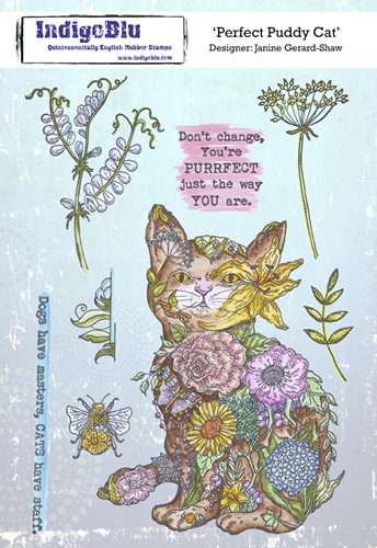 IndigoBlu Rubberen Stempel Puddy Cat A5