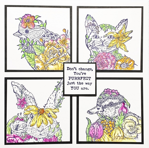 IndigoBlu Rubberen Stempel Darling Duck A5-2
