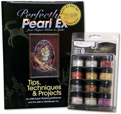 Jacquard Pearl Ex Series 1 Pigments 12 pieces with booklet
