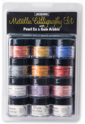 Jacquard Pearl Ex Kalligrafie Pigmenten 12 stuks