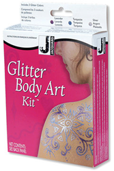 Jacquard-Glitzer-Body-Art-Set