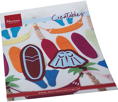 Marianne Design LR0717 Surfborden en Slippers 17x63 mm