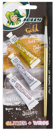 Jolly Tempera Verf Metallic Set 3 stuks