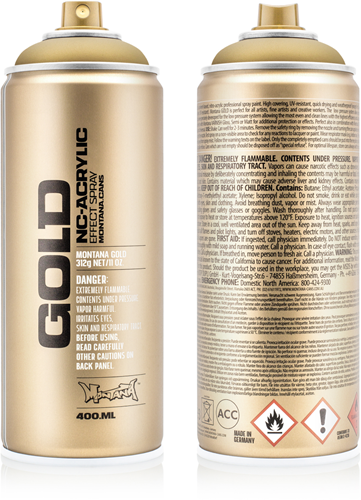Montana Gold Spuitbus 400 ml Gold Matt