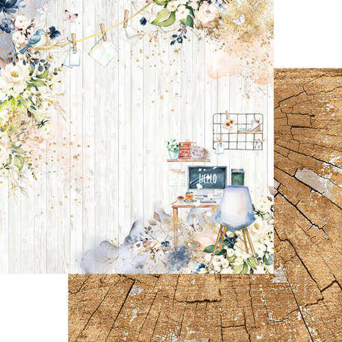 Memory Place Paper block 15x15 cm Hello 12 sheets-3