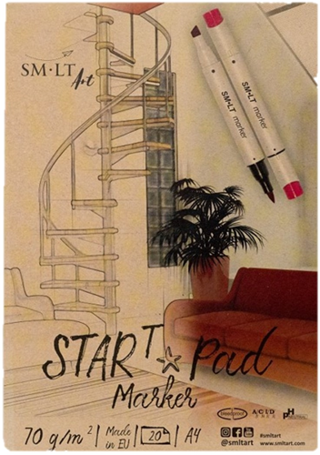 SMLT Startersblok Marker A4 70gr 20 vel