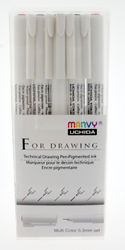 Marvy Uchida Technical Fineliner Set 0.3mm 5 pieces