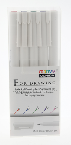 Marvy Uchida Technical Fineliner Set 0.3 mm 5 pieces
