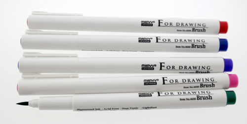 Marvy Uchida Technical Fineliner Set 0.3 mm 5 pieces-2