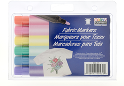 Marvy Uchida Textile Markers Bold Pastel 6 Pieces