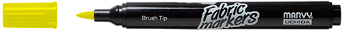 Marvy Uchida Textielstift Brush Geel