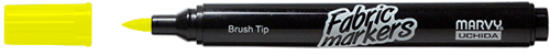 Marvy Uchida Textielstift Brush Neon Geel