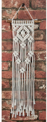 Solid Oak Macramé Kit Kanten Vierkant 12x139 cm
