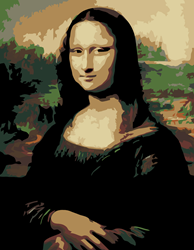 Rosa Start Maler nach Zahlen Mona Lisa 35x45cm