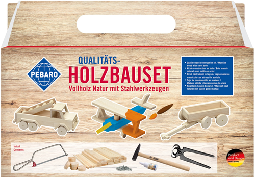 Pebaro Hout Bouwset Koffer