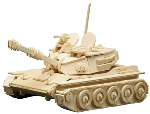 Pebaro Houten Bouwset Tank 25x16 cm