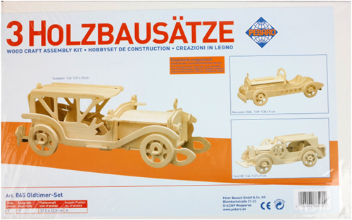 Pebaro Houten Bouwset Oldtimers