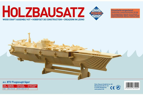 Pebaro Houten Bouwset Vliegdekschip