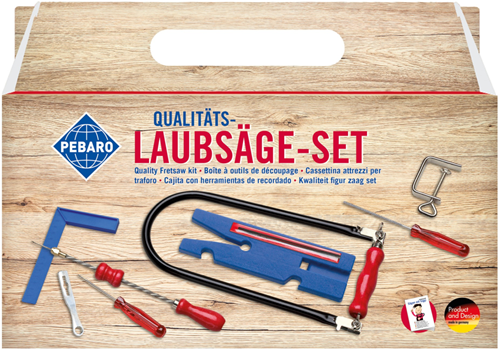 Pebaro Houten Figuurzaag Set Koffer 15-delig