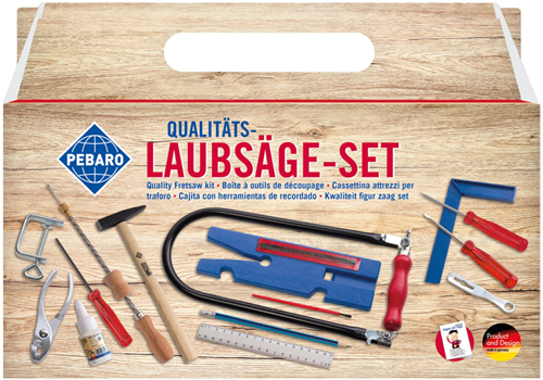 Pebaro Houten Figuurzaag Set Koffer 22-delig