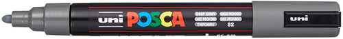 Uni Posca Verfmarker 5M Diep Grijs