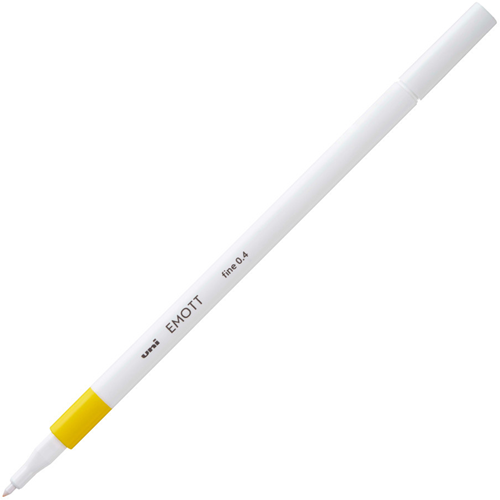 Uni Emott Fineliner 0,4 mm Geel