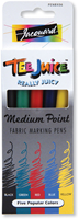 Jacquard Tee Juice Textile Markers Medium Primary