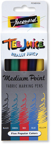 Jacquard Tee Juice Textielstiften Medium Primair