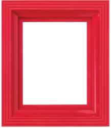 Pixelhobby Rahmen Rot 17,5x14,5 cm