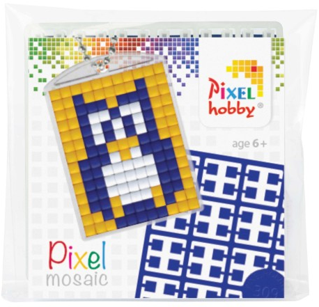 Pixelhobby Medaillon Eule