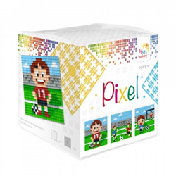 Pixelhobby Pixel cube (3 baseplates + 18 Pixel squares) - Football