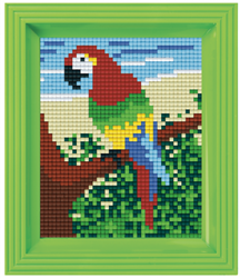 Pixelhobby Classic Papagaai 10x12 cm