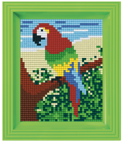 Pixelhobby Classic Papagei 10x12 cm