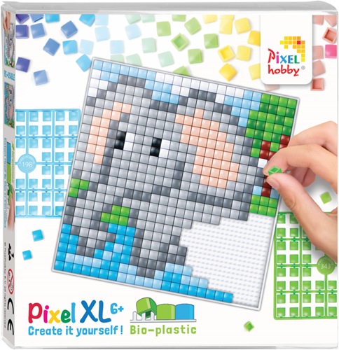 Pixelhobby XL Olifantje 12x12 cm