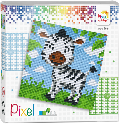 Pixelhobby Classic Zebra 12x12 cm