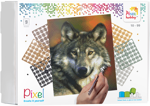Pixelhobby Classic Wolf 30x37,5 cm