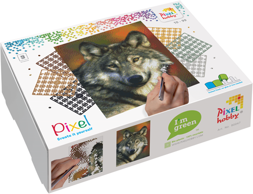 Pixelhobby Classic Wolf 30x37,5 cm-2