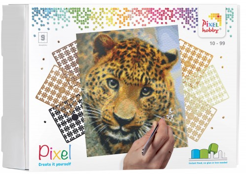 Pixelhobby Classic Luipaard 30x37,5 cm