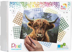 Pixelhobby Klassischer Schottischer Highlander 20x25 cm