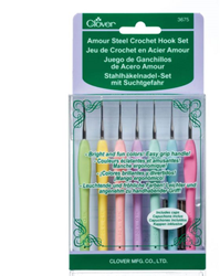 Clover Amour Häkelnadel-Set aus Stahl